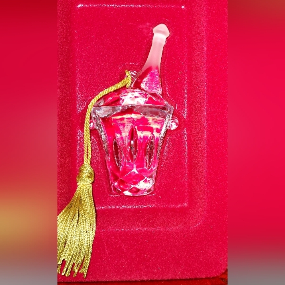 Gorham crystal Christmas ornament Year 2000